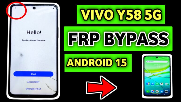 vivo y58 5g frp bypass without pc
