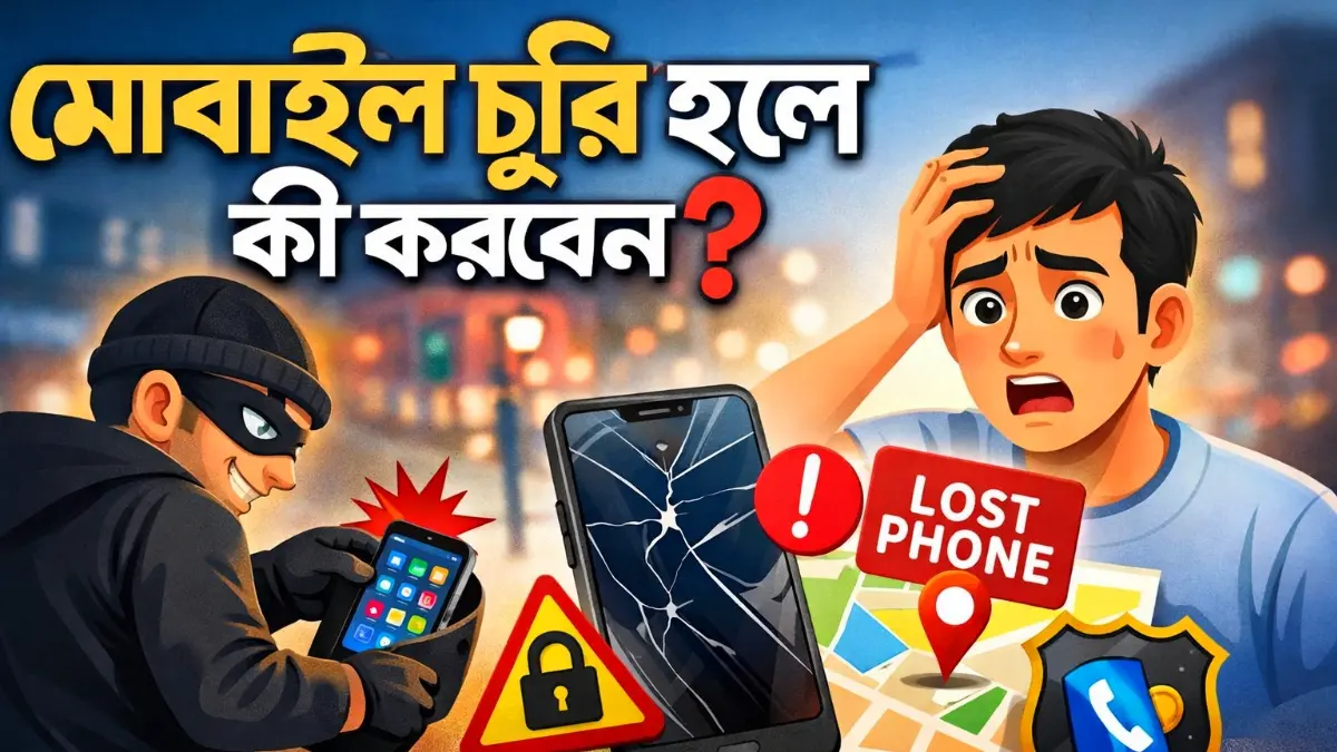 মোবাইল চুরি হলে কী করবেন?