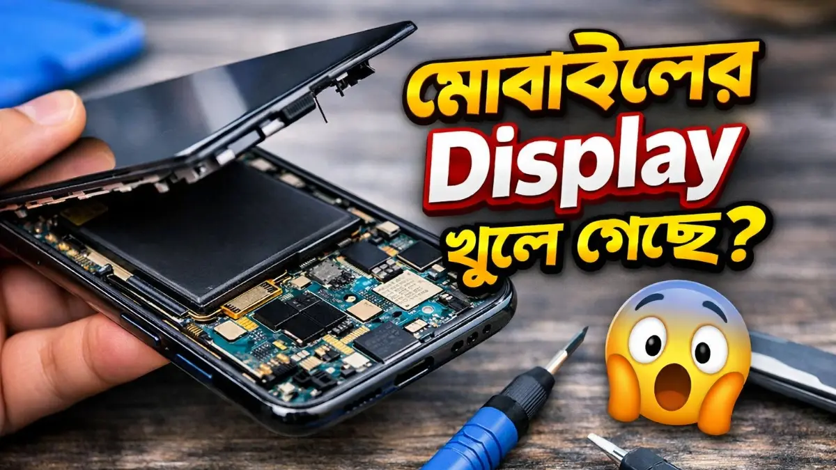 মোবাইলের Display খুলে গেছে
