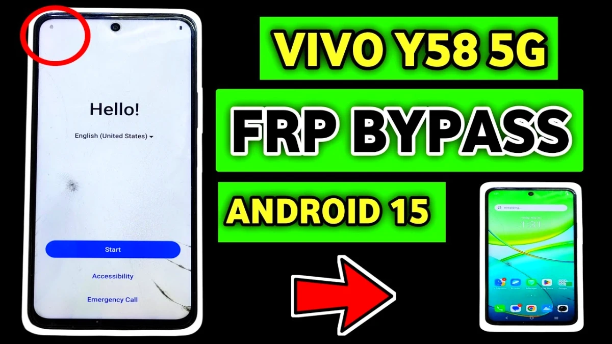 Vivo Y58 5G FRP Bypass Without PC