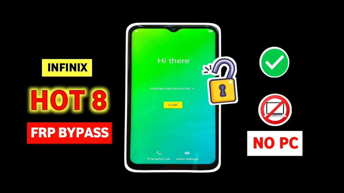Infinix Hot 8 FRP Bypass Without PC