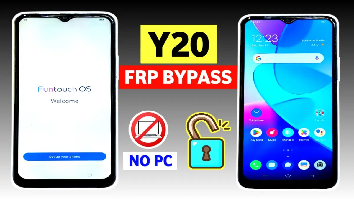 Vivo Y20 FRP Bypass Without PC