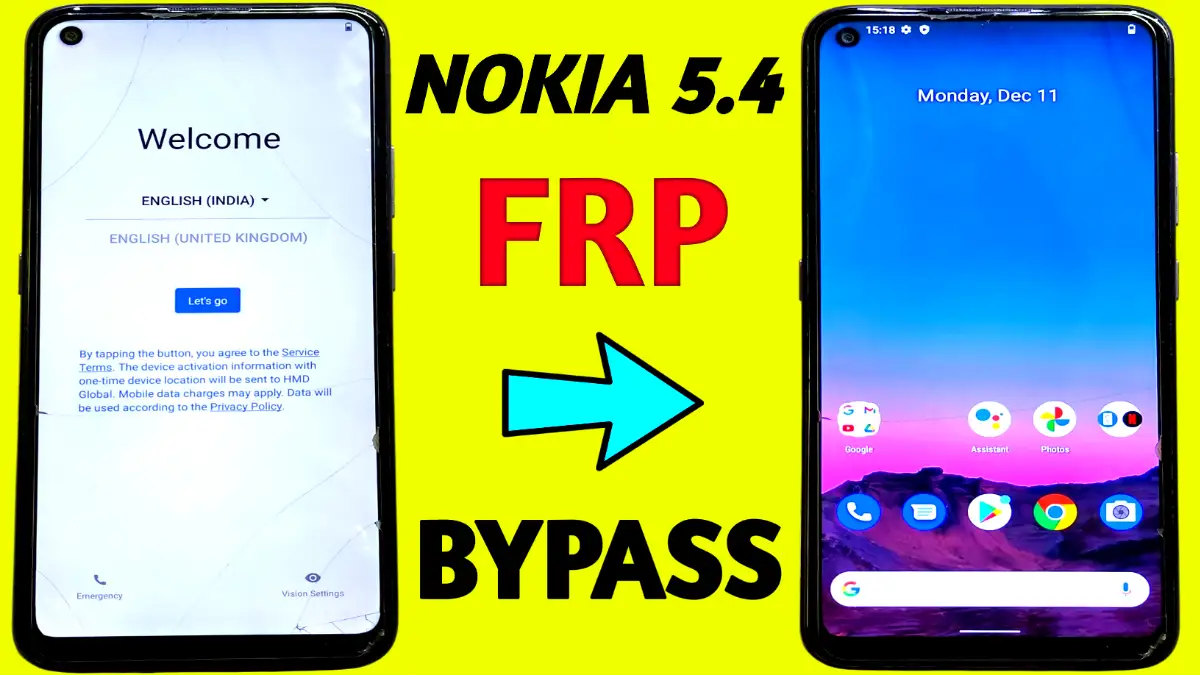 Nokia 5.4 frp bypass