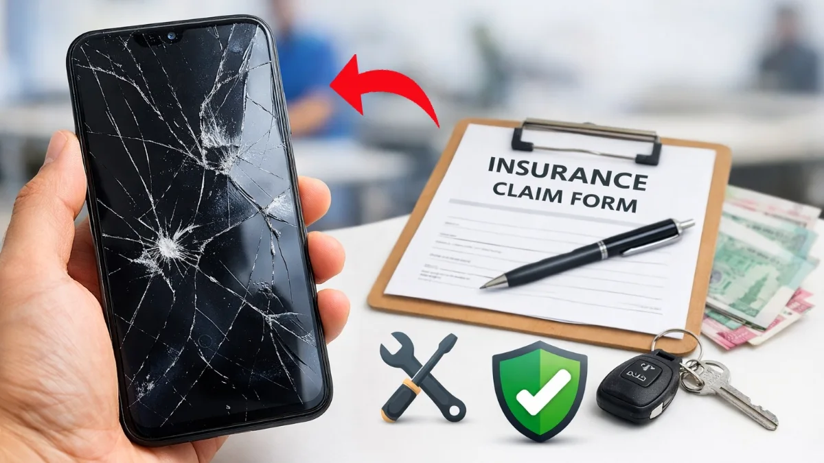 Android screen damage insurance claim process