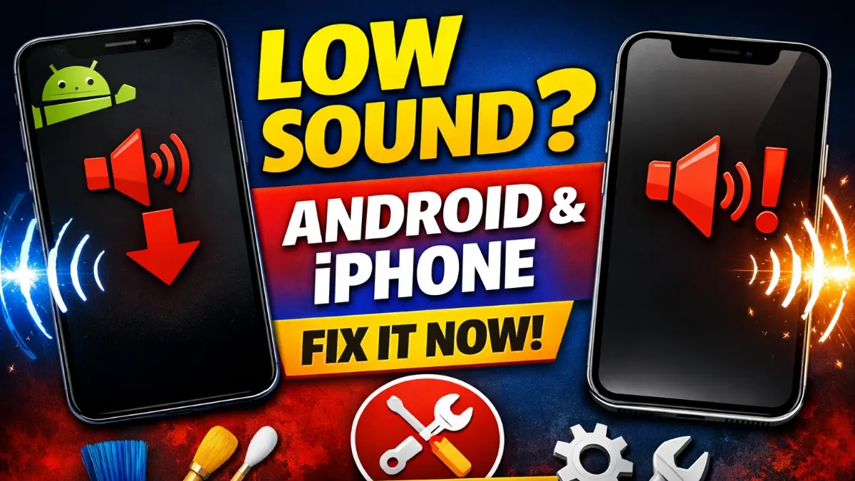 fix low speaker sound android iphone