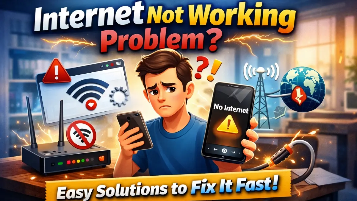 internet not working problem