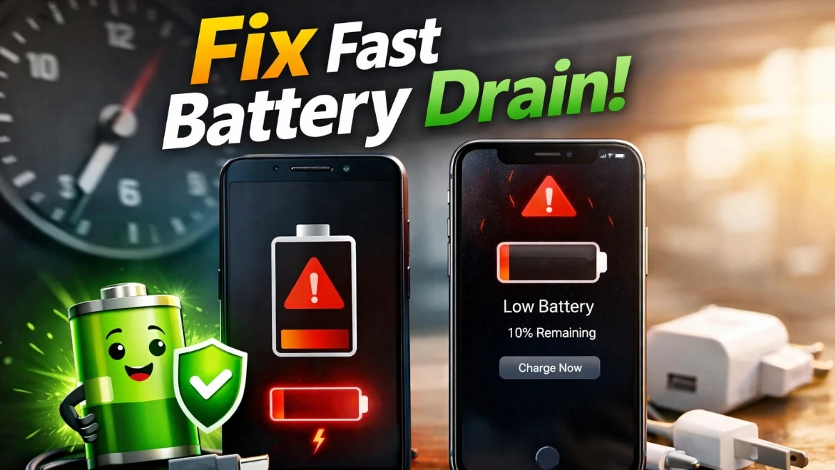 Mobile Battery Draining Fast Solution