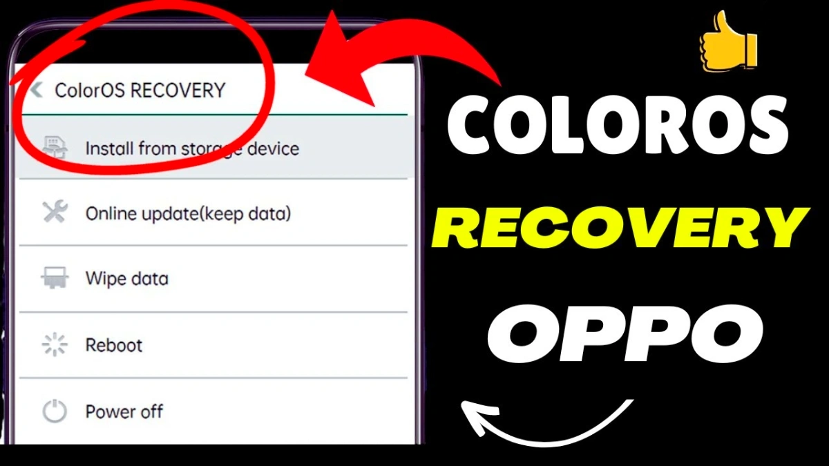 Oppo ColorOS Recovery Problem screen stuck fix guide