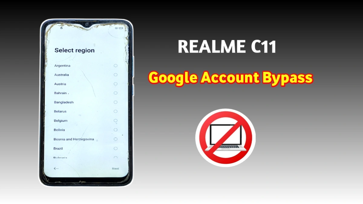 Realme C11 FRP bypass without PC 2026 remove Google account verification