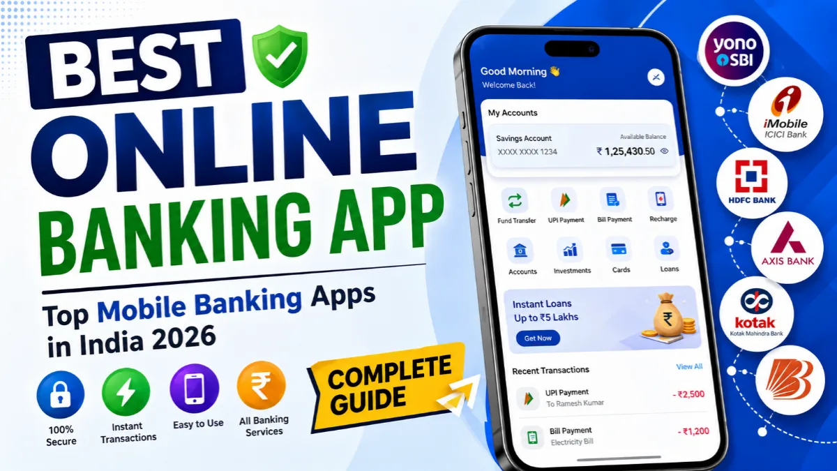 Best online banking app in India for mobile banking